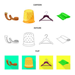 Isolated object of craft and handcraft icon. Set of craft and industry stock vector illustration.