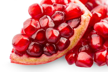 pomegranate isolated on white background