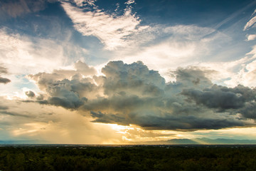 .thunder storm sky Rain clouds