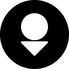 Down Direction Arrow Icon For Your Project