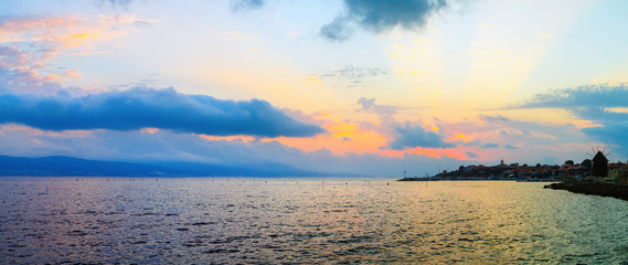 Scenic seascape panorama