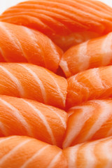 sashimi sushi set, close-up view