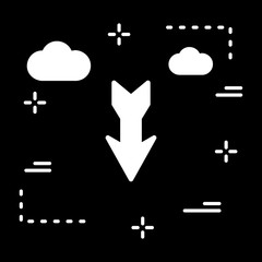 Down Direction Arrow Icon For Your Project