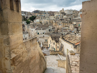 View of Matera roofs