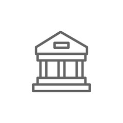 Building, Italy icon. Element of Italy icon. Thin line icon for website design and development, app development. Premium icon