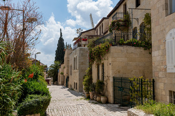 Fototapeta na wymiar yemin moshe district jerusalem