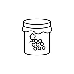 Russian, culture, berry, jam icon. Element of Russian culture icon. Thin line icon for website design and development, app development. Premium icon
