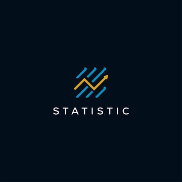 statistic technology logo design