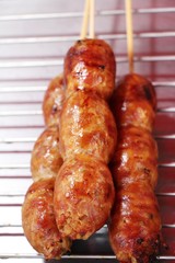 grilled sausage asia delicious at street food