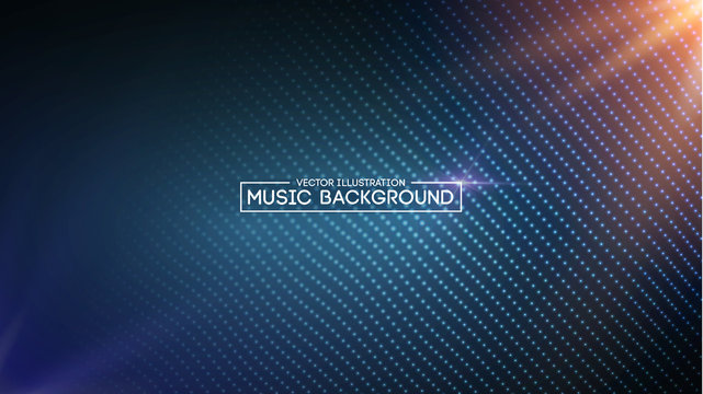 Music abstract background blue. Equalizer for music, showing sound waves with music waves, music background equalizer vector concept. Eps10 vector illustration.