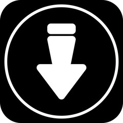 Down Direction Arrow Icon For Your Project