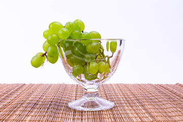 vine green grapes in a fougeres