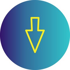 Down Direction Arrow Icon For Your Project