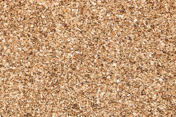 Brown cork board flat texture. Empty copy space noticeboard backdrop for graphic design.