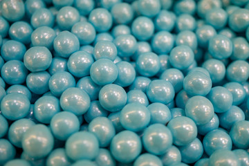 blue candy gumballs background