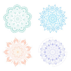 Mandala vector illustration. Circle ethnic decorative ornament.