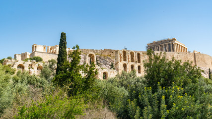 Fototapeta premium Parthenon temple in Acropolis at Athens, Greece