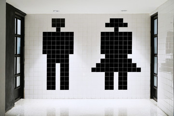 sign toilet of man and woman icon