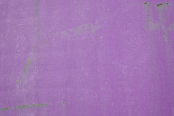 A rusty metallic dirty corroded pink purple background wall for text and food. Abstract texture conceptual grunge iron for design and decoration