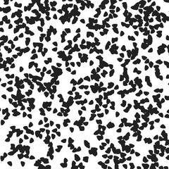 Vector abstact art. Texture made of black spots. Simple illustration template for invitations, cards, banner, textile, wrapping paper and other design. White background