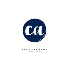 C A CA Initial logo template vector. Letter logo concept