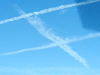 Chemical Trails in Sky