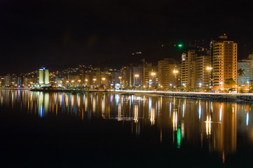 Obraz na płótnie Canvas Beira Mar Norte a noite