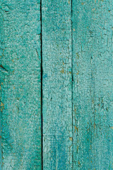 old wooden background, vintage texture of turquoise color, aged wood background