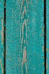 old wooden background, vintage texture of turquoise color, aged wood background