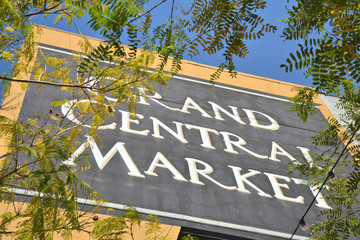 Grand Central Market in Los Angeles city center.