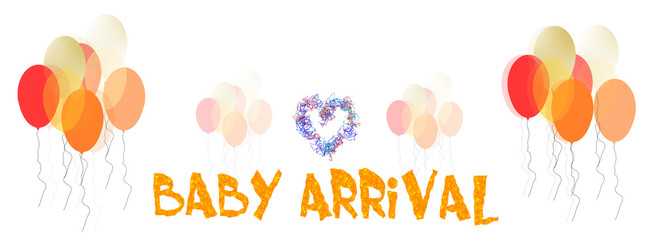 Illustrations for new baby celebration