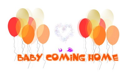 Illustrations for new baby celebration