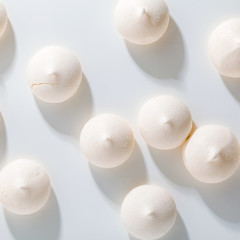 meringue background on white top