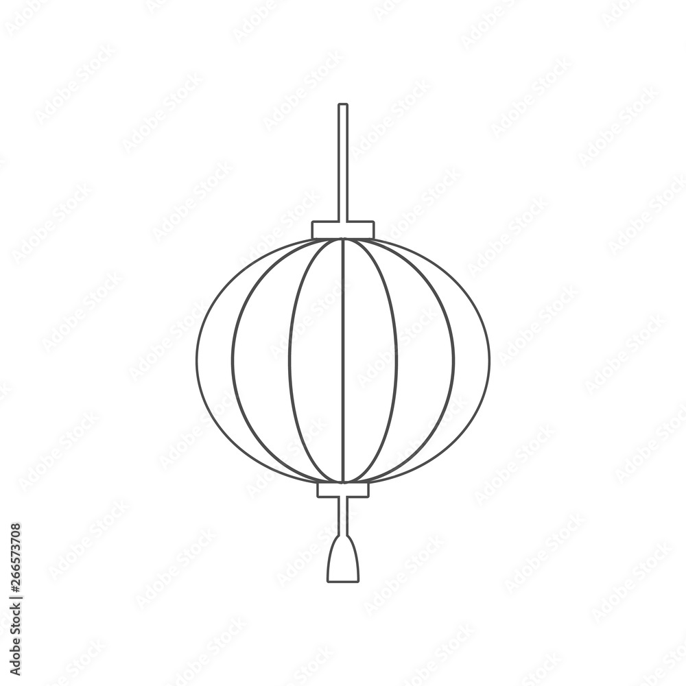Poster lamp icon. element of china for mobile concept and web apps icon. outline, thin line icon for websit