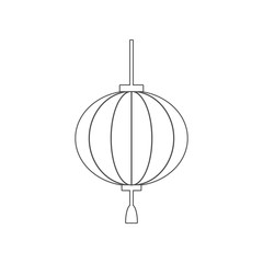 Lamp icon. Element of China for mobile concept and web apps icon. Outline, thin line icon for website design and development, app development