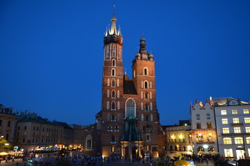 Fototapeta na wymiar Paisajes urbanos de Cracovia