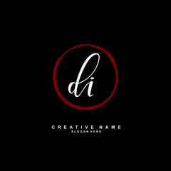 D I DI Initial logo template vector. Letter logo concept