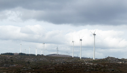 Wind turbines in the mountains - alternative energy