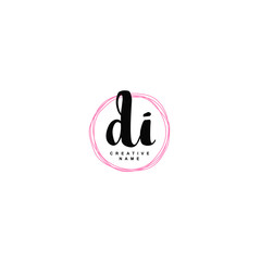 D I DI Initial logo template vector. Letter logo concept