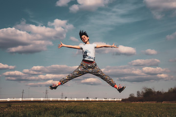Star jump girl