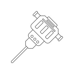 Jackhammers icon. Element of construction tools for mobile concept and web apps icon. Outline, thin line icon for website design and development, app development