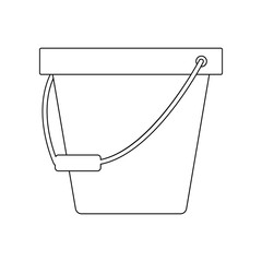 color bucket icon. Element of construction tools for mobile concept and web apps icon. Outline, thin line icon for website design and development, app development