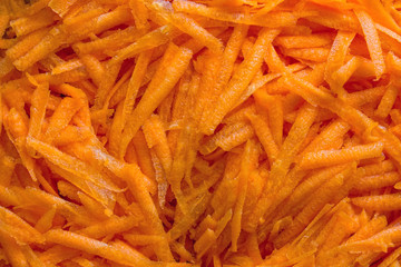 Grated carrot background