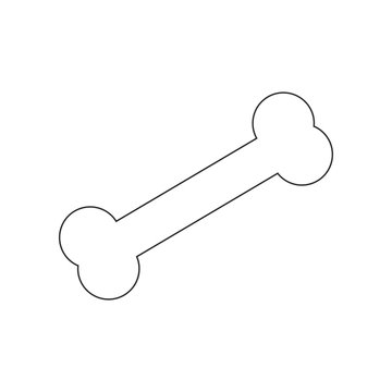 Dog Bone icon. Element of dog for mobile concept and web apps icon. Outline, thin line icon for website design and development, app development