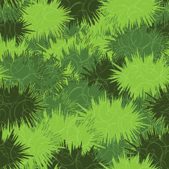 Fototapeta na wymiar Vector meadow grass seamless texture. in a cartoon style