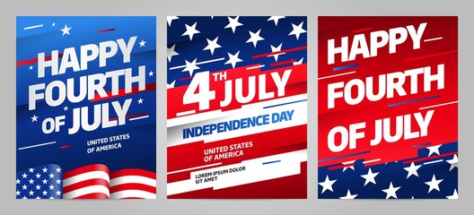 Happy independence day 4 th july, United states of america day. Layout design template for independence day.