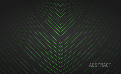 black background with glowing green line