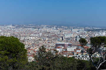 aerial view of Marseille