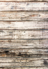 Grunge old wood plank surface with horizontal pattern as textured and background