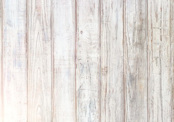 Fototapeta na wymiar Old white grungy wood plank surface as the material textured and background
